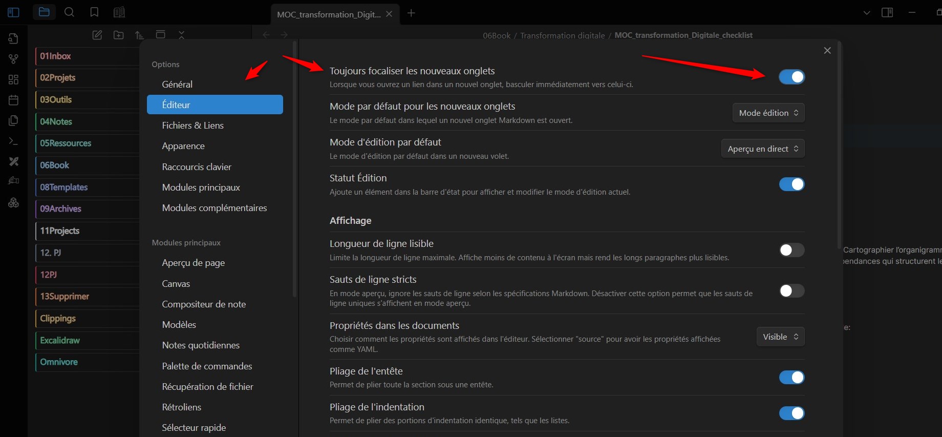 Fiche n°2 – Toujours activer le focus sur le nouvel onglet